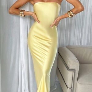 Babyboo Rheanna Maxi Dress - Lemon